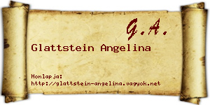 Glattstein Angelina névjegykártya
